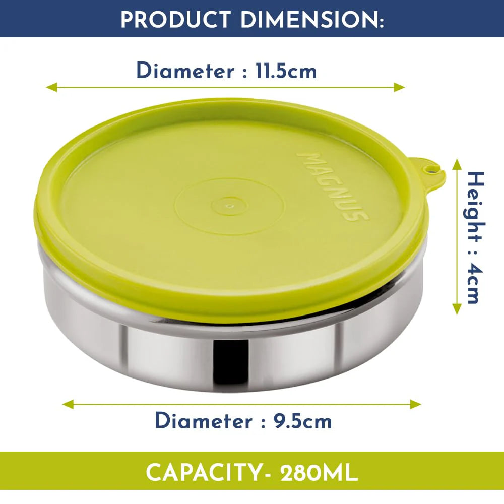 Easy Lock Stainless Steel Container | Leak-Proof, Food Grade Material | Durable & Easy to Open Lid