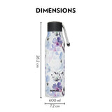 Aquasoul Flora 600ML Hot & Cold Stainless Steel Bottle | Double Wall Vacuum Insulated, 12 Hrs Temp Retention | BO600LRO2