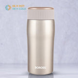 Cosmic Gold Stainless Steel Hot & Cold Bottle – 320 mL BOCOS320GD  | Double Wall Vacuum Bottle for Travel, Office & Daily Use