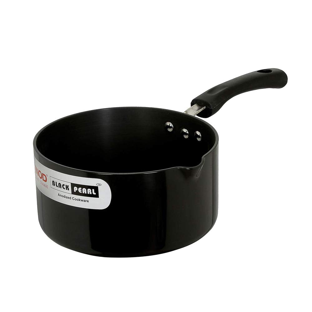 Black Pearl Hard Anodised Rasoi Cookware Set of 5 | Kadai, Frypan, Tawa, Handi & Saucepan