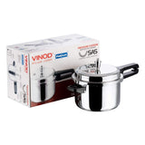 VINOD 18/8 STAINLESS STEEL INDUCTION FRIENDLY PRESSURE COOKER - 5L