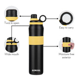 ThirstBurst Sunflower Stainless Steel Bottle 800ML – Hot & Cold, 12 Hrs Hot, 12 Hrs Cold, Leakproof, Copper Coated Insulation