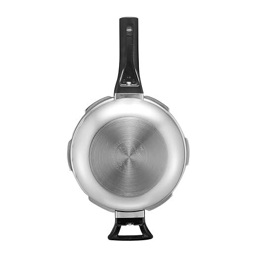 Vinod Platinum Triply Stainless Steel Outer Lid Pressure Cooker with Induction Base, 2 Litre, Mini Pressure Cooker, Induction Base Pressure Cooker - ISI certified, Silver