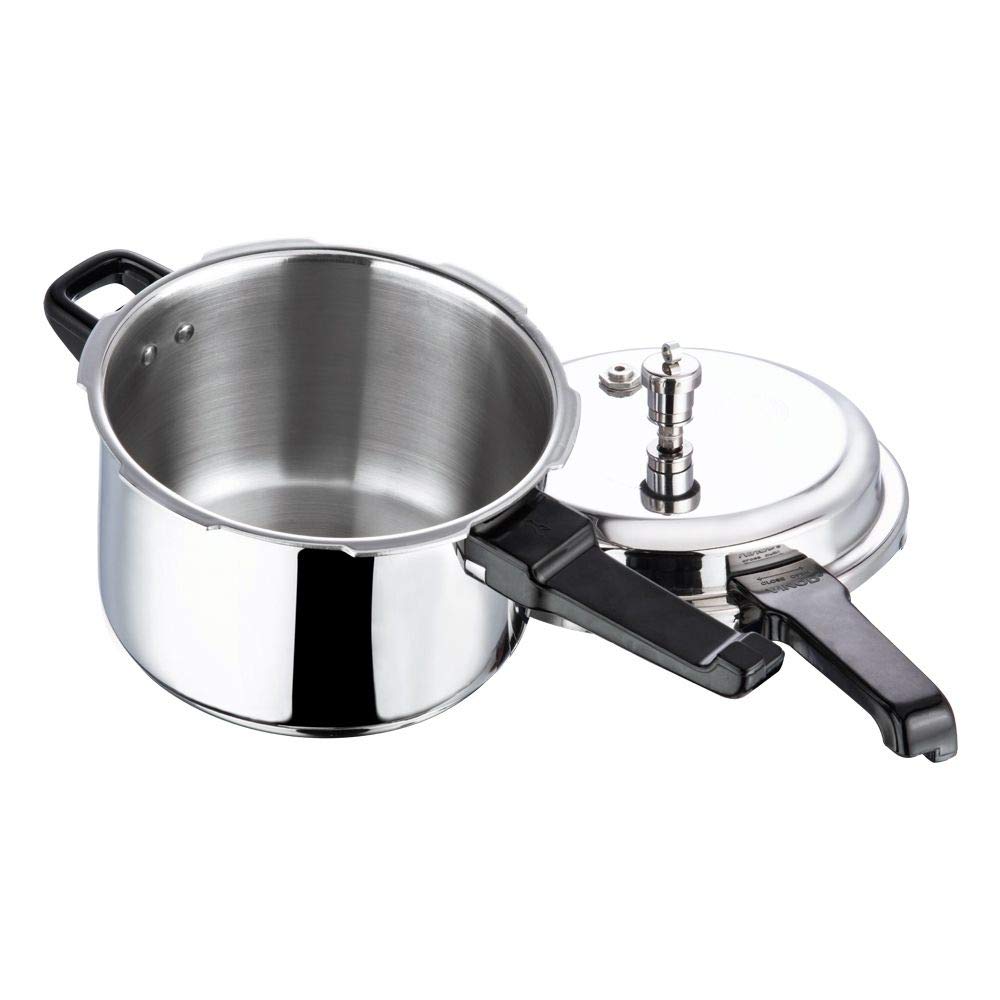 VINOD 18/8 STAINLESS STEEL INDUCTION FRIENDLY PRESSURE COOKER - 5L