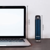 Nova Blue Stainless Steel Hot & Cold Bottle – 500 mL (BTSO0BE111) | Leak-Proof Sipper Bottle for On-the-Go