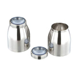 JVL 1000ML Stainless Steel Pot Storage Canister Containers - 2 Pcs