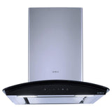 ELICA DEEP SILENT CHIMNEY GLACE EDS HE LTW 60 BK SS T4V LED WITH EDS3 TECHNOLOGY