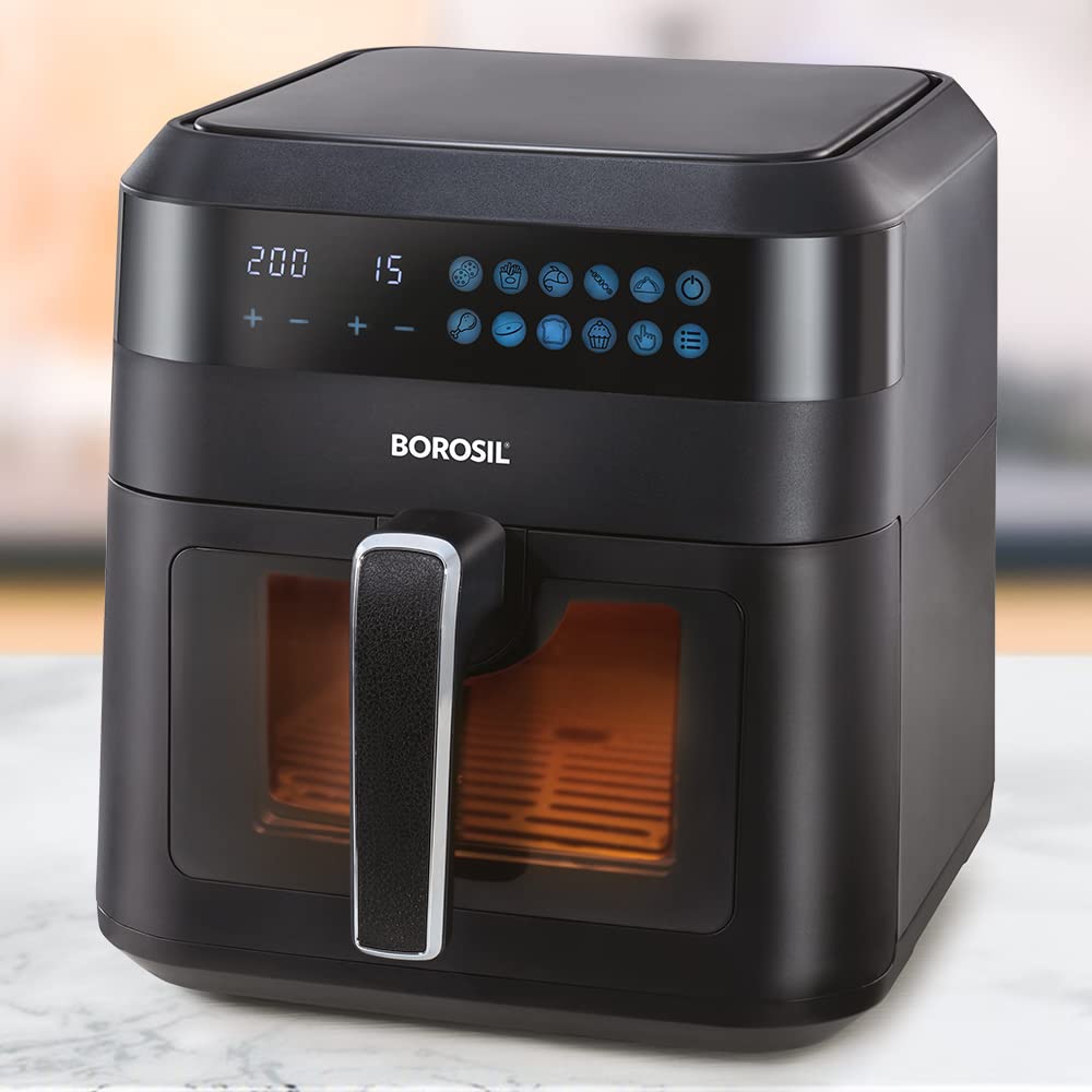 1300 Watt Digital Air Fryer 4.7L Capacity with 10 Pre-set Menu Modes | Digital Display and 8-in-1 Multi-functionality – Bake Grill Roast Reheat with 90% Less Oil for Cooking