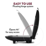 Borosil Neo Grill Sandwich Maker 700 W, opens 90°