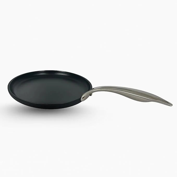 Prabha Black Eisen Cast Iron Dosa Tawa With Steel Handle