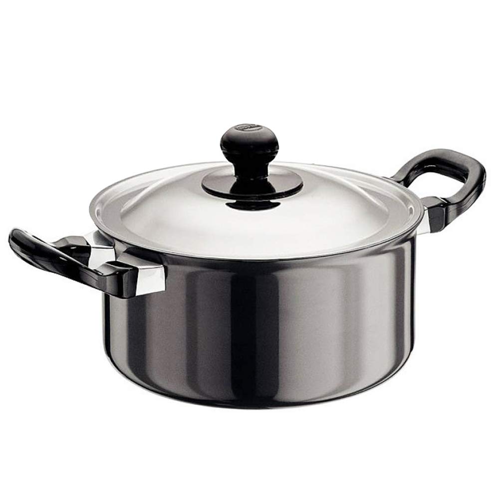 Hawkins Futura Hard Anodised Cook-n-Serve Stewpot 2.25 Litre with stainless steel lid