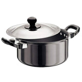 Hawkins Futura Hard Anodised Cook-n-Serve Stewpot 2.25 Litre with stainless steel lid