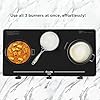 Luxe 3 Burner Glass Top Gas Stove With Driptray Less Infinity Design