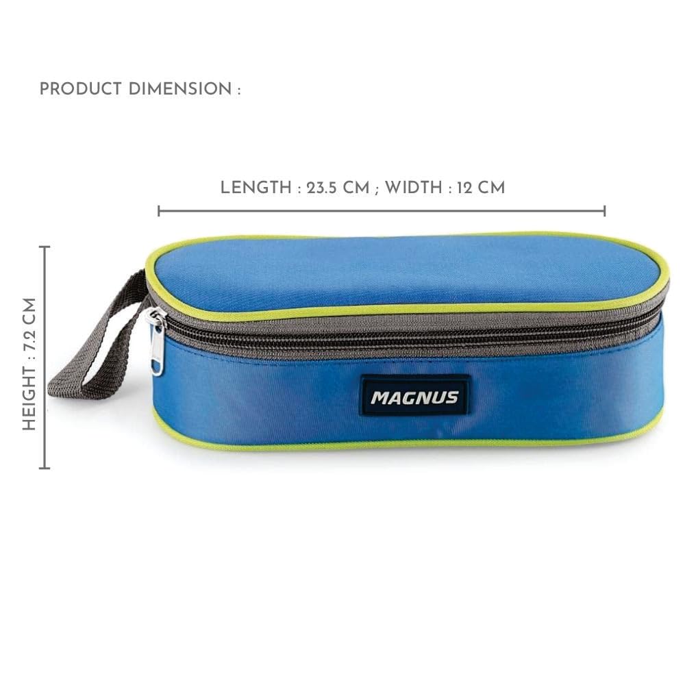 Avanza 2 Deluxe Stainless Steel Lunch Box | Airtight, Leakproof, Insulated | Compact Design with Carrying Pouch – Ideal for Office Men, Women & Kids