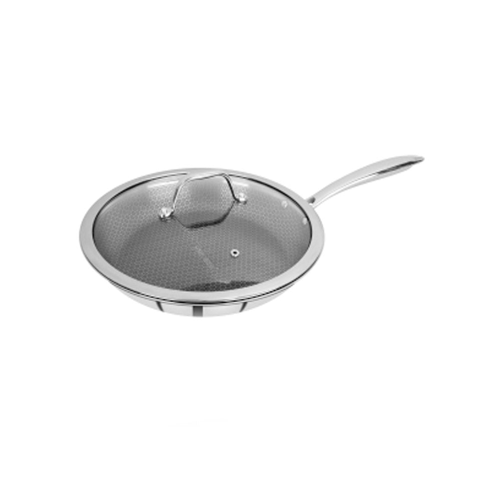 Bergner SS Hi-Tech Prism Frypan With Lid 28 cm (BG-31169-MM)