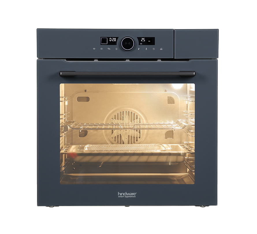 Marcus 80L Grey Built-In Steam Oven with Air Fryer, Grill & Convection