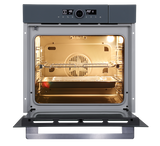 Marcus 80L Grey Built-In Steam Oven with Air Fryer, Grill & Convection