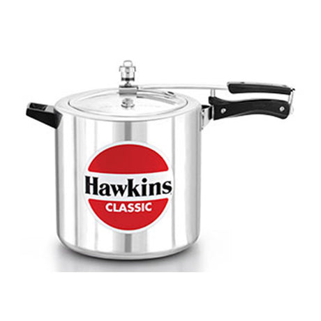 Hawkins Classic Pressure Cookers 12 Litre : CL12 with Hawkins Genuine 2 Gasket & 2 Safety Valve