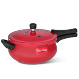 Prestige Deluxe Plus Aluminium Outer Lid Junior Pressure Handi, 5 Litre, Red 10796