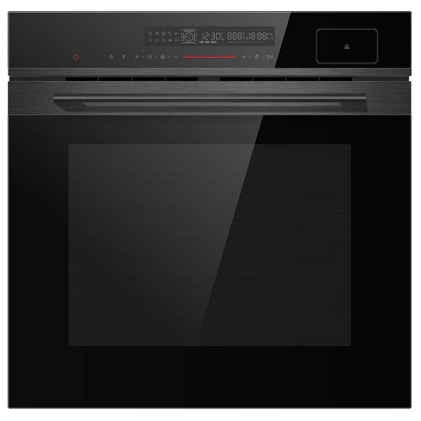 Diamond 77 CST 72L Built-In Convection Steam Oven, 60CM Black Glass Finish, Touch Control – 538.61.461