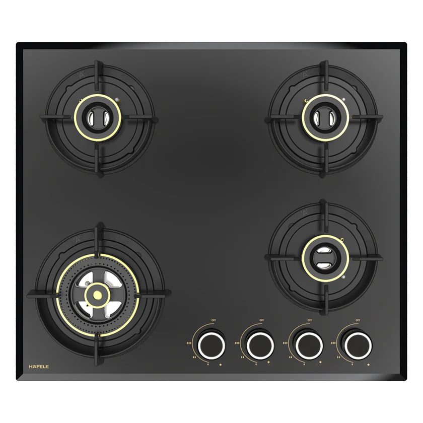 Altius FS 460 60cm Built-In 4-Burner Gas Hob with Auto Ignition & Brass Burners – 538.66.231
