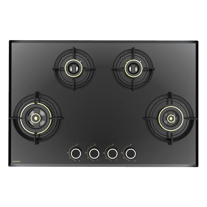 Altius FS 480 78cm Built-In 4-Burner Gas Hob with Auto Ignition & Brass Burners – 538.66.237