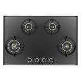 Altius FS 480 78cm Built-In 4-Burner Gas Hob with Auto Ignition & Brass Burners – 538.66.237