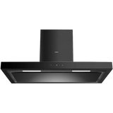 Vetra Isola 90 90CM Island Black Steel & Glass Cooker Hood with Perimetric High Suction – 538.81.553