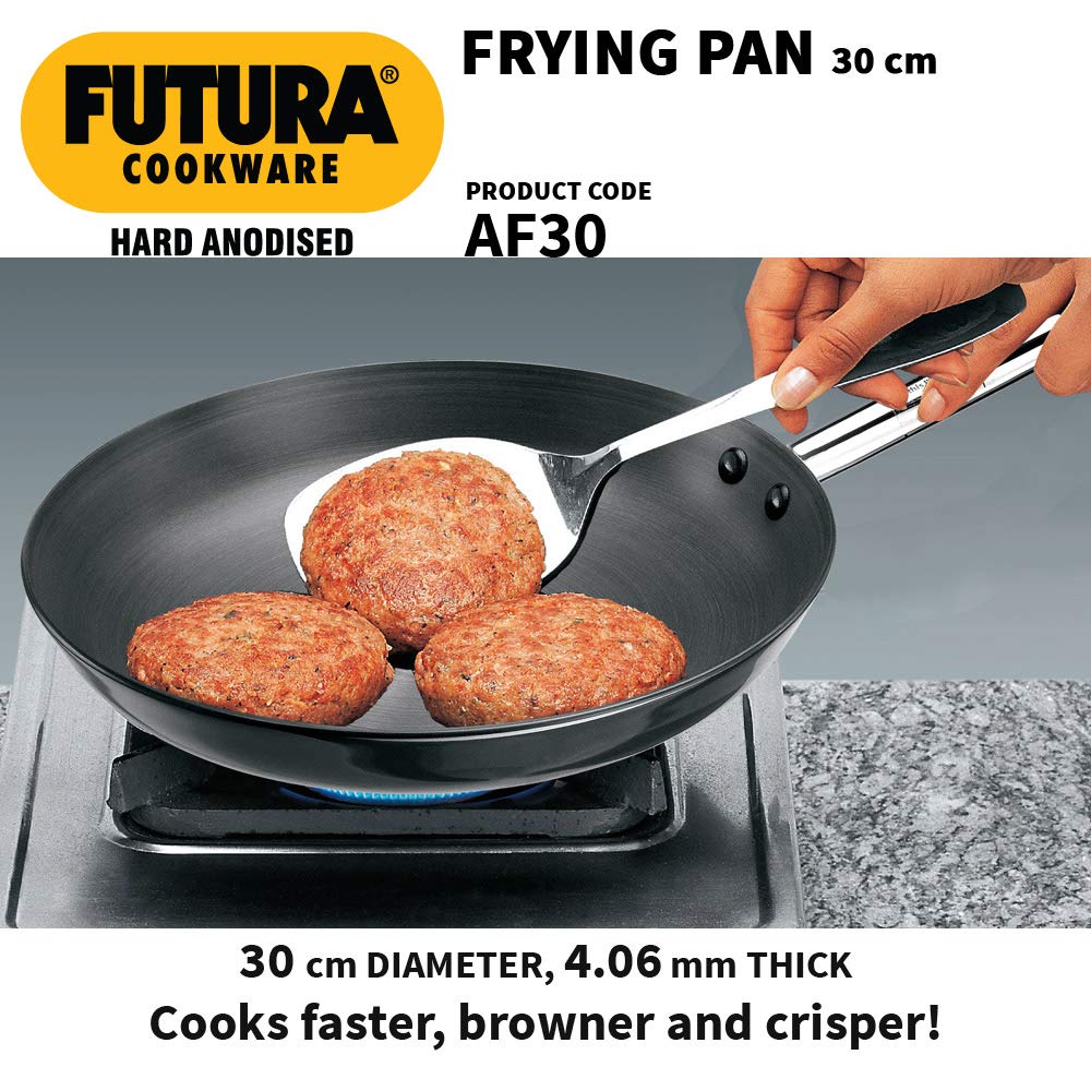 Hawkins Futura 30cm Hard Anodised Frying Pan Without Lid AF30