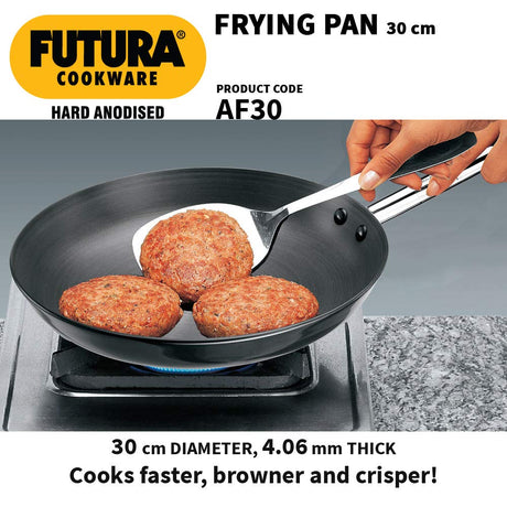 Hawkins Futura 30cm Hard Anodised Frying Pan Without Lid AF30