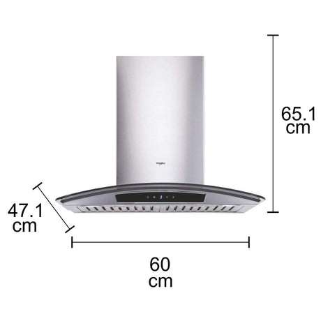 Buy Whirlpool Chimney Acti Fresh 6W CGA Hood Lowest price in india at apnidukaan.com