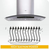 Buy Whirlpool Chimney Acti Fresh 6W CGA Hood Lowest price in india at apnidukaan.com