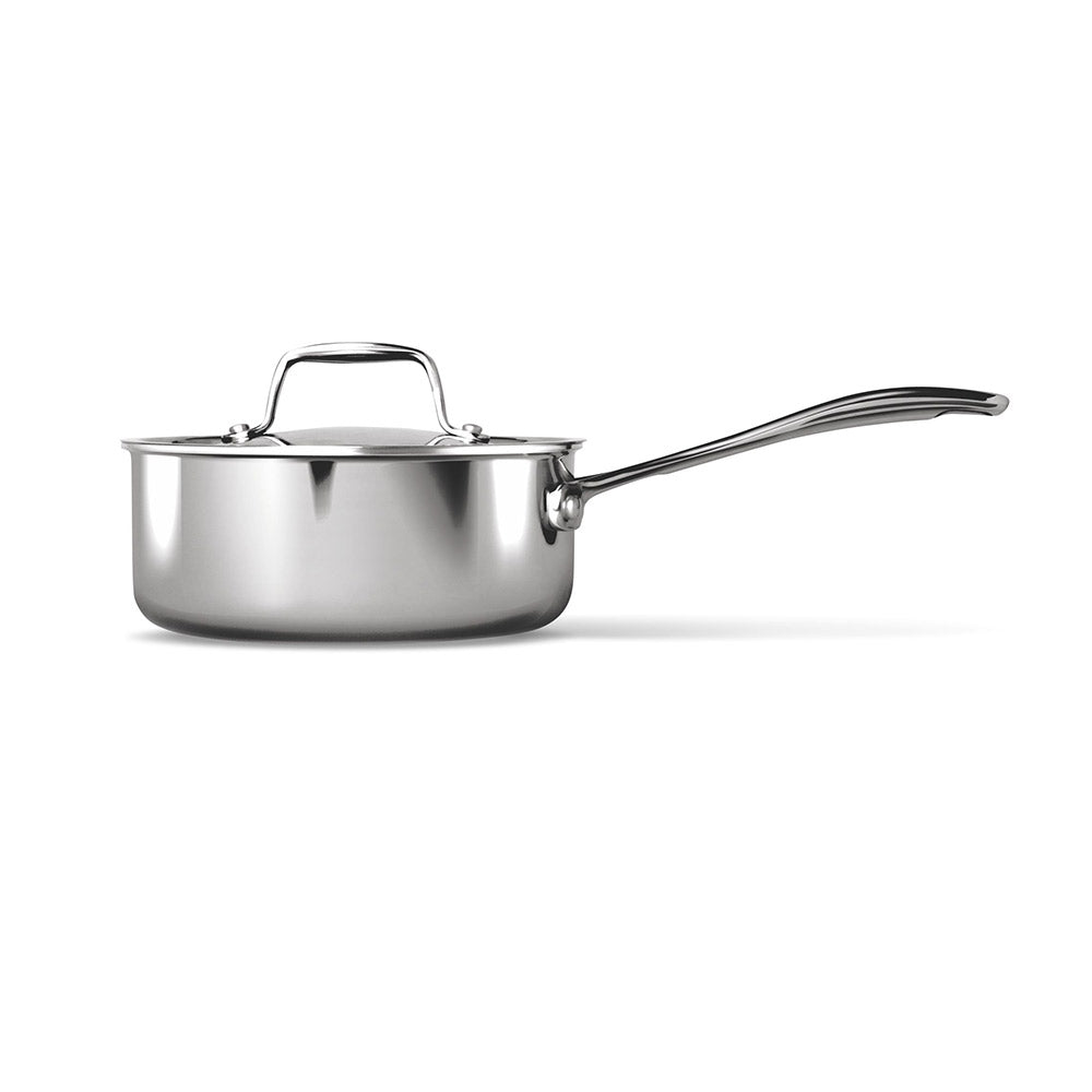 Milton  pro cook Tri-Ply Stainless Steel Sauce Pan With Lid 16 Cm