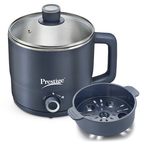Multi-Cooker 1.5 Litre PMC 4.0 with Steamer and Egg Rack| Precise Temperature Control| Elegant Glass Lid| Concealed Element| 360 Degree Swivel| Cool Touch Handle