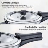 Prestige Popular Svachh Stainless Steel Pressure Cooker Combi Pack 20465