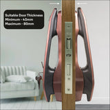 YMI 70 RB - A Series Push Pull Smart Lock (Red Bronze)