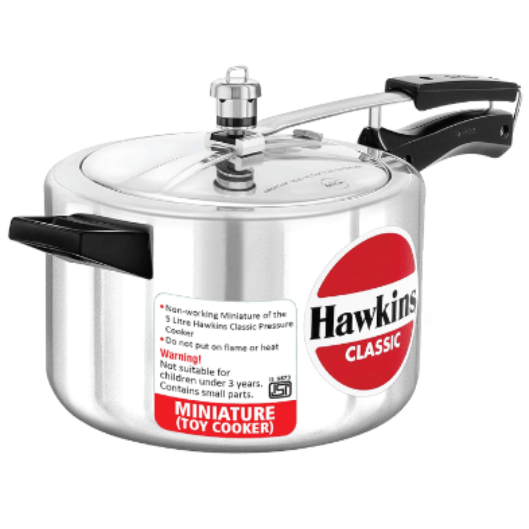 Hawkins Miniature Cooker, Toy Cooker for Kids, Mini Cooker, Silver MIN