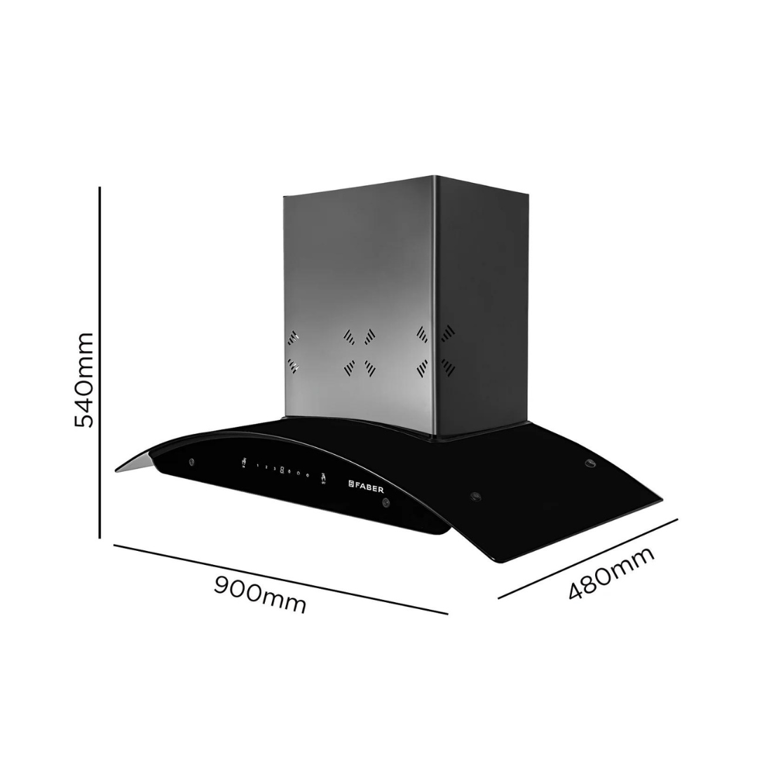 FABER HOOD ELLORA 3D IN HC SC FL BK 90