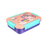 Lunch On 710ml Stainless Steel Lunch Box | 3 Compartment Tiffin with Leak-Proof Character Lid | BPA-Free Food Grade | Perfect for School & Office | PBH 6033