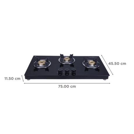 773 CT VETRO TKN CROWN DT AI Elica Slimmest 3 Burner 