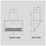 Glen 6072 SX BL MS AC 90cm Auto Clean