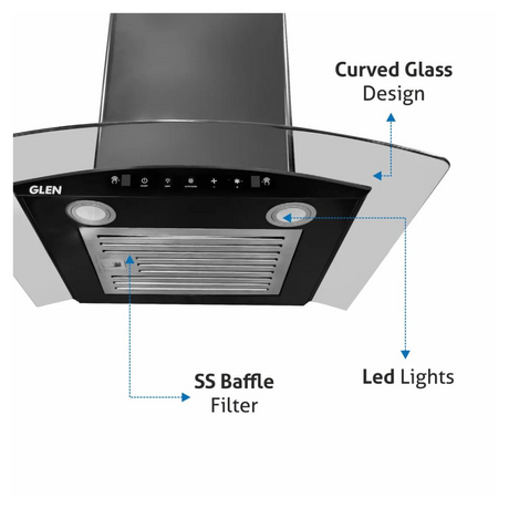 Glen CH 6063 BL MS AC 60cm Auto Clean