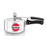 Hawkins Classic Pressure Cookers 2 Litre: CL20 with Hawkins Genuine 2 Gasket & 2 Safety Valve