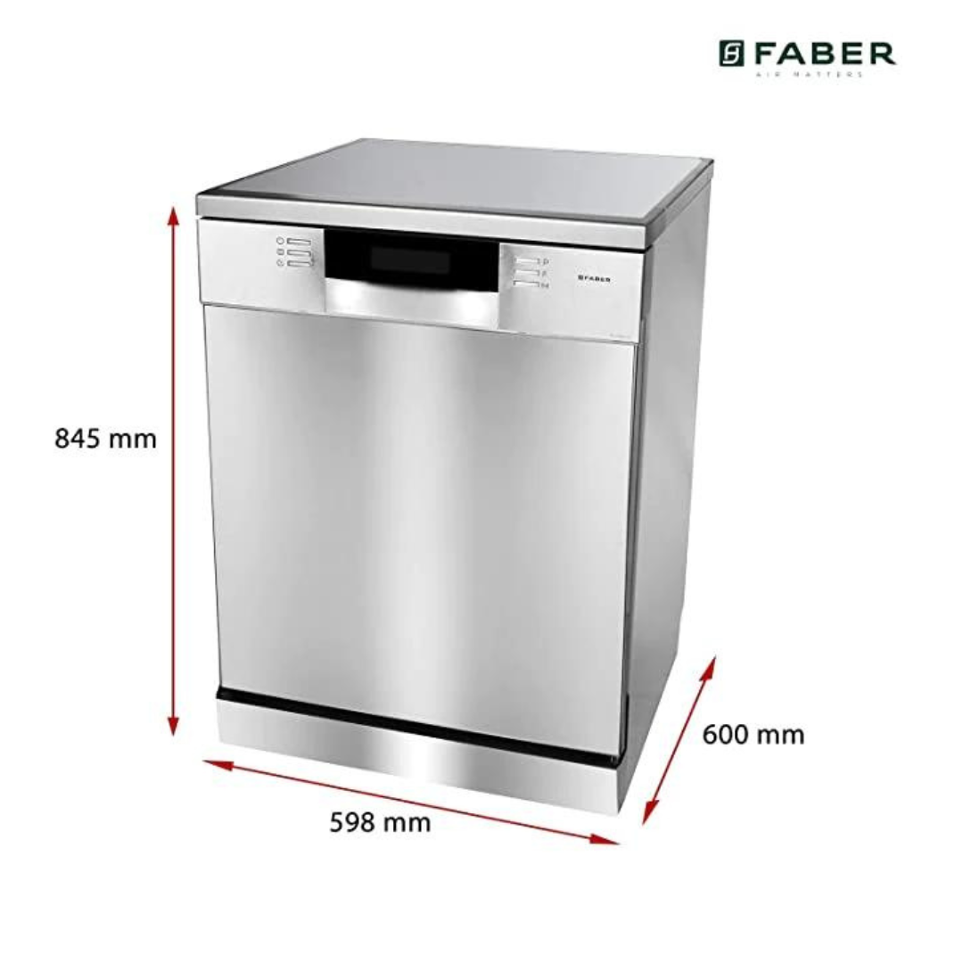 Faber FSID 8PR 14S 8 Washing Program  14 Place Capacity Automatic Stainless Steel Finish Built-in Dishwasher