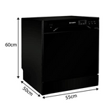 Faber FFSD 6PR 8S Ace Black 6 Washing Program 8 Place Capacity  Black Finish Built-in Dishwasher 