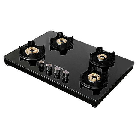 
Faber NiOS DLX 754 BB BK Glass Cooktop with Manual Gas Stove MS POWDER COATED Finish (4 Burners)