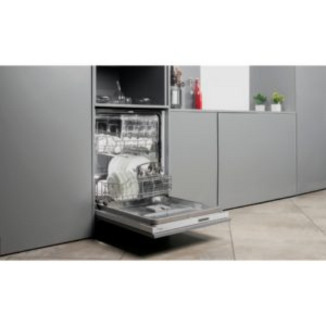 Hafele Aqua 14XL 14 Place Settings Stainless Steel Freestanding Built-In Dishwasher Button Control Grey 539.20.610