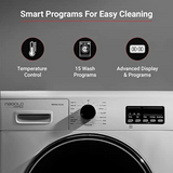 Hafele MARINA 7012 W 7kg Fully-Automatic Front Loading Washing Machine with In-Built Heater Anti Allergenic Programme 15 Smart Wash Programs 1200RPM Spin Speed White 533.93.030