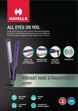 Havells Female Personal Grooming Vibrant Hair Straightener HS4101