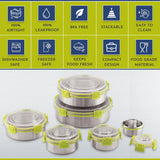 Klip Lock Stainless Steel Airtight Leakproof Lunch Box – 750ML – Durable Tiffin Box for Office Men & Adults, Premium Kitchen Accessories Item